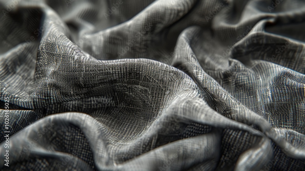Aufkleber textured fabric with intricate folds showcases subtle patterns in soft lighting