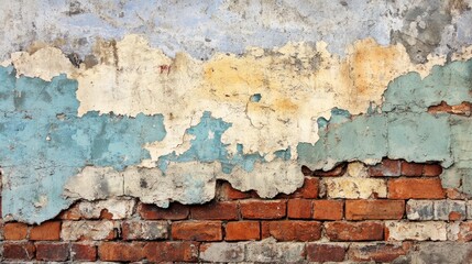 Weathered brick wall - Emphasizing the rustic and textured appearance of weathered brick walls, perfect for adding character and a vintage feel to both interiors and exterior spaces.