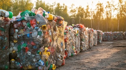 A closed-loop system in waste management, reusing materials to minimize environmental impact.