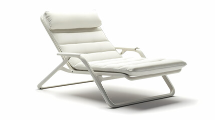 An isolated leather sofa with cushions on a white background, suitable for comfortable seating in a modern home