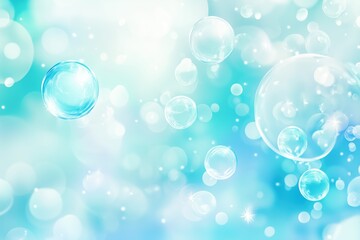 Fluid Beauty in a Blue Water Backdrop