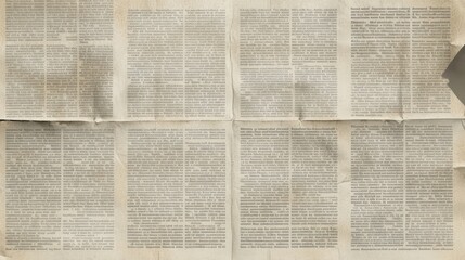 Vintage Document with Aged Text and Creases