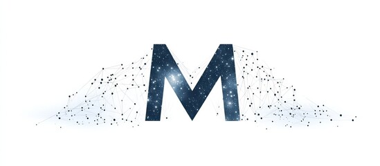 Letter M Galaxy Design