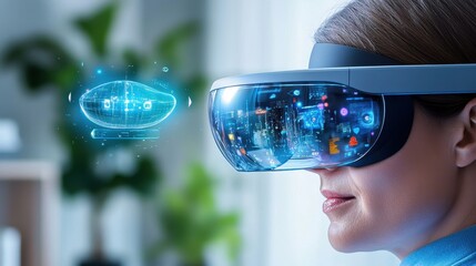 Mixed reality goggles displaying virtual environments over the real world