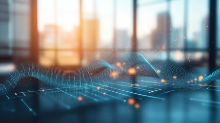 Modern Workspace Representing Digital Connectivity