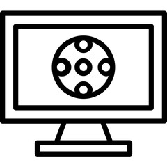 Football Match vector icon in outline style 