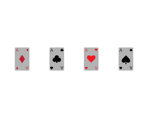 Casino icons. Vector illustrations.