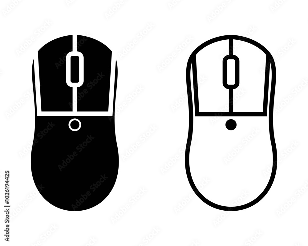 Poster mouse icon set. computer mouse. click the vector icon. mouse vector icons