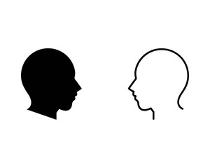 head icon. human head icon 