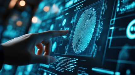 Biometric security systems with advanced encryption to protect personal data from cyber threats.