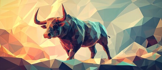 Geometric Bull in a Polygonal Landscape