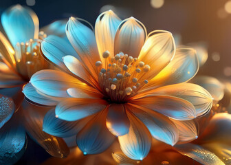 Fototapeta premium マクロ撮影した花のイメージ