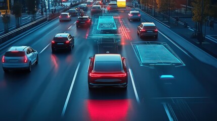 Engineers developing advanced cybersecurity protocols for self-driving cars, preventing unauthorized access.