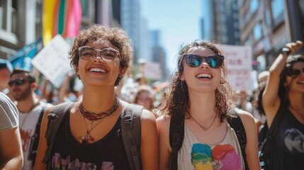 Non-binary activists leading protests and campaigns for gender inclusivity and recognition in society.