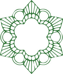 Beautiful flower art and mandala vector design