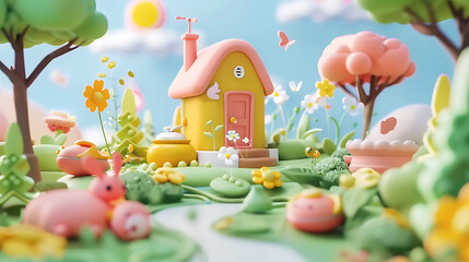 Obraz premium cartoon 3d wallpaper