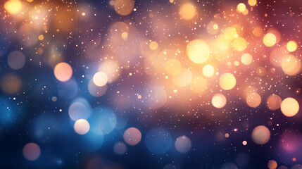 Fuzzy bokeh background with soft, round light spots