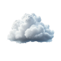 Stylized Cartoon Cloud on Dark Background