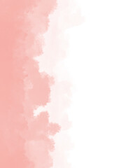 Abstract pink watercolor on white background for wedding elements. or card templates for greetings or invitations on valentines Day. It is a hand drawn on a white background	
