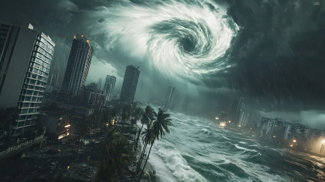 Image of a major hurricane