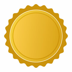 gold seal with ribbon