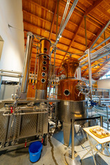 北海道　蒸留所の風景