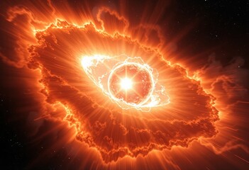 Supernova Shockwave A vast expanding shell of gas and dust prope