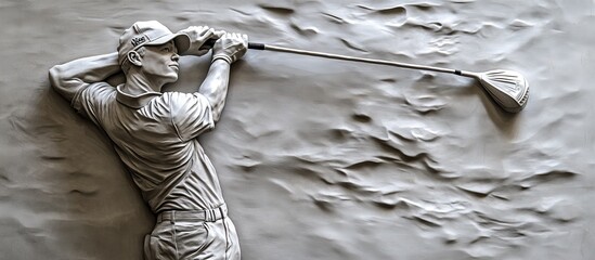 Golf Sculpture Relief