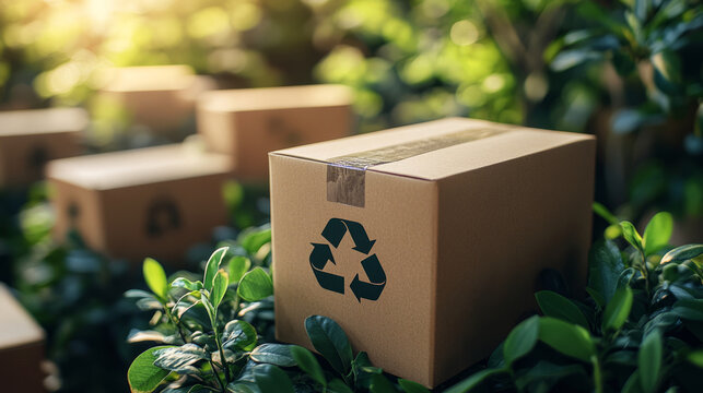 Biodegradable Packaging Box in Nature