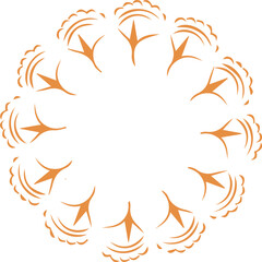 Beautiful flower art and mandala vector design