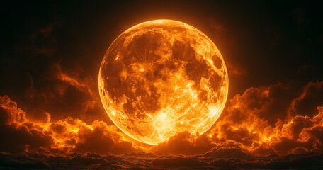 Moon. A view from space.