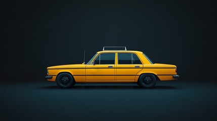 Yellow Taxi Exterior View