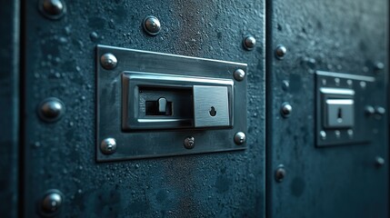 Mailbox Lock and Mail Slot Detail