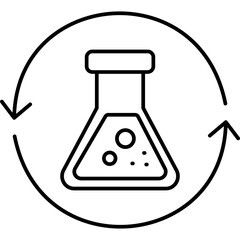 experimental vector icon in outline  style 