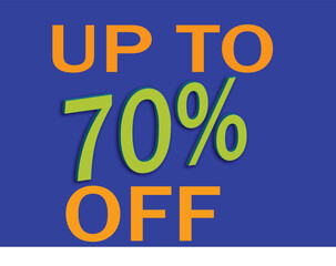 up to 70% off sale