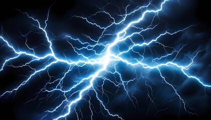 Fototapeta premium White color electricity lightning