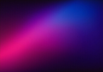 Fototapeta premium Vibrant color gradient on black background, abstract purple pink blue black poster design, copy space