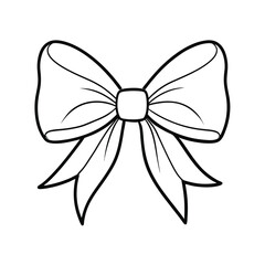 This outline ribbon bow coloring page vector is perfect for creative coloring projects. Its simple, hand-drawn design is ideal for kids and adults, adding elegance to any DIY craft or gift wrap.