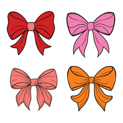 This outline ribbon bow coloring page vector is perfect for creative coloring projects. Its simple, hand-drawn design is ideal for kids and adults, adding elegance to any DIY craft or gift wrap.