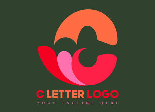 Abstract: best modern C letter logo company vector template.