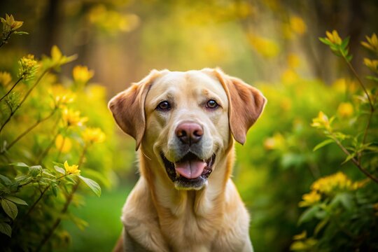 Charming Yellow Lab Dog Photos Capturing Playful Moments and Heartwarming Expressions in Nature and Home Settings