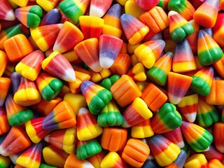 Colorful Rainbow Candy Corn Treats for Festive Celebrations and Halloween Fun - Sweet, Vibrant, and Tasty Delights