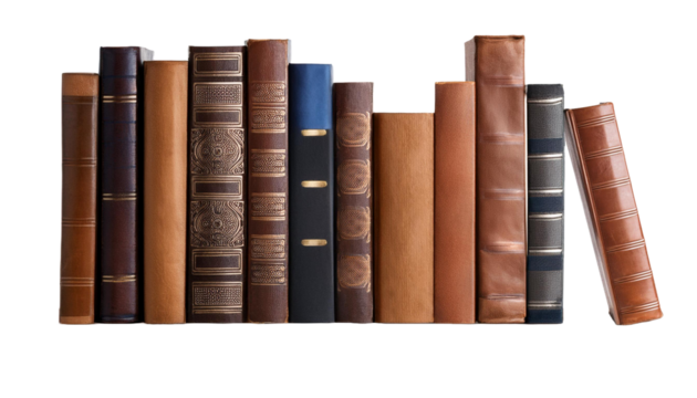 Bookshelf  on transparent background