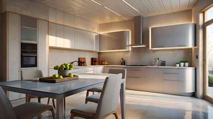modern kitchen interior
