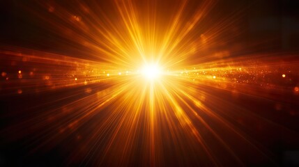 Sunburst Background Expansive Rays and Glowing Center