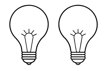 light bulb vector illustration logo icons.