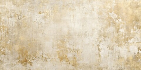 Obraz premium Minimalist vintage backgrounds in ivory gold paint, featuring distressed oil paint