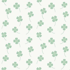 seamless pattern with clover