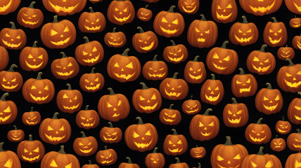 Fototapeta premium Vintage typewriter keys with pumpkin icons, perfect for Halloween-themed design projects