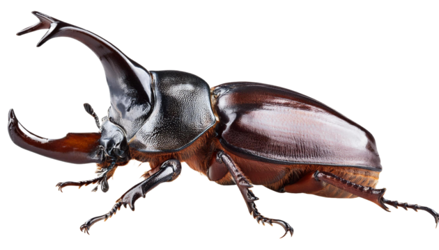 Goliath Beetle on transparent background